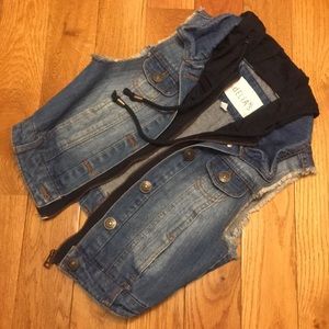 Delia's hooded denim vest